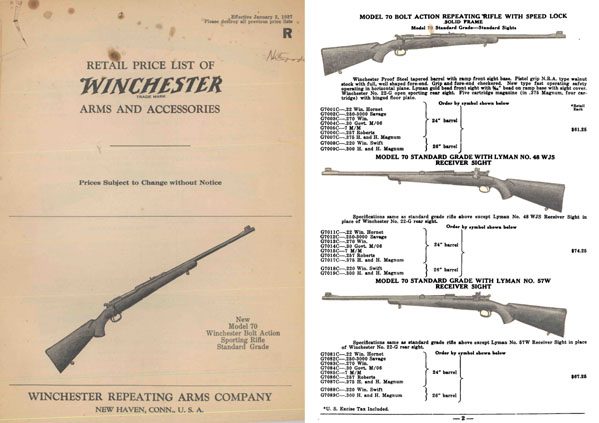 Winchester 1937 January Gun Catalog - GB-img-0