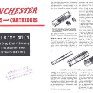 Winchester 1938 Ammunition Handy Reference Catalog