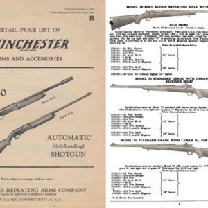 Winchester 1940 January Gun Catalog