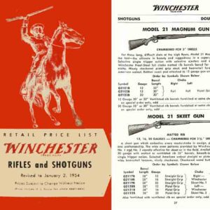 Winchester 1954 Gun Catalog