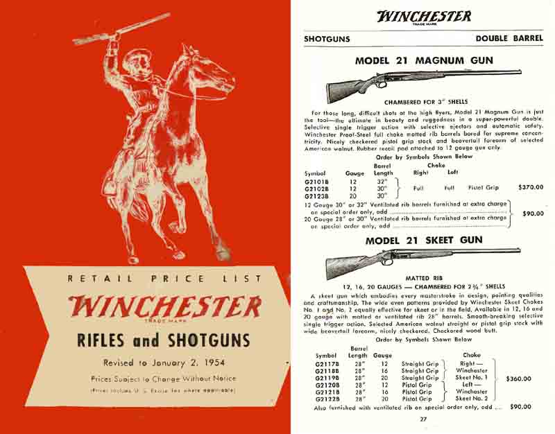 Winchester 1954 Gun Catalog - GB-img-0