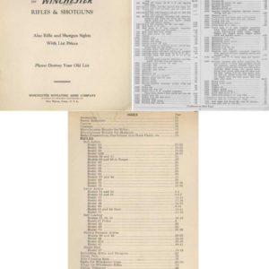 Winchester 1940 Component Parts Catalog