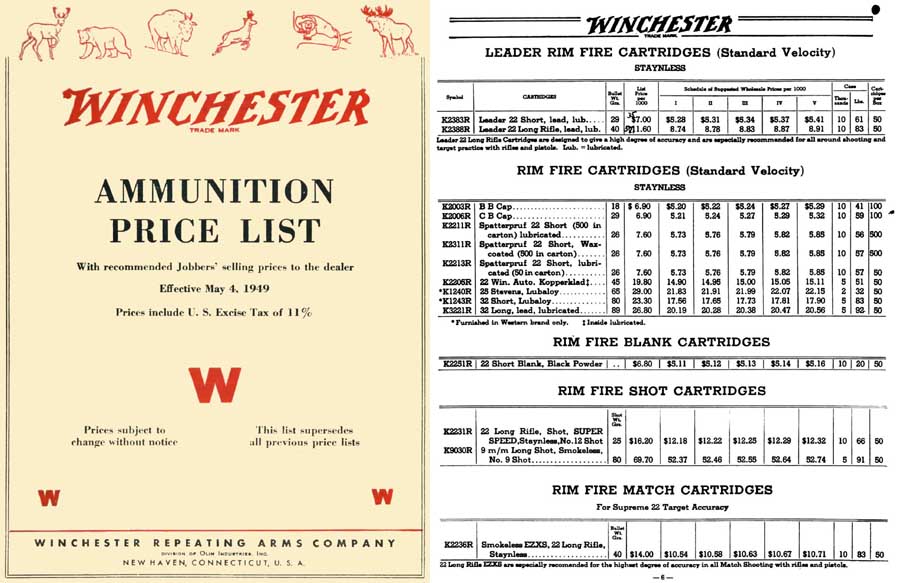 Winchester 1949 Ammunition Catalog - GB-img-0