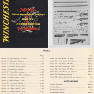 Winchester 1954 Component Parts Catalog