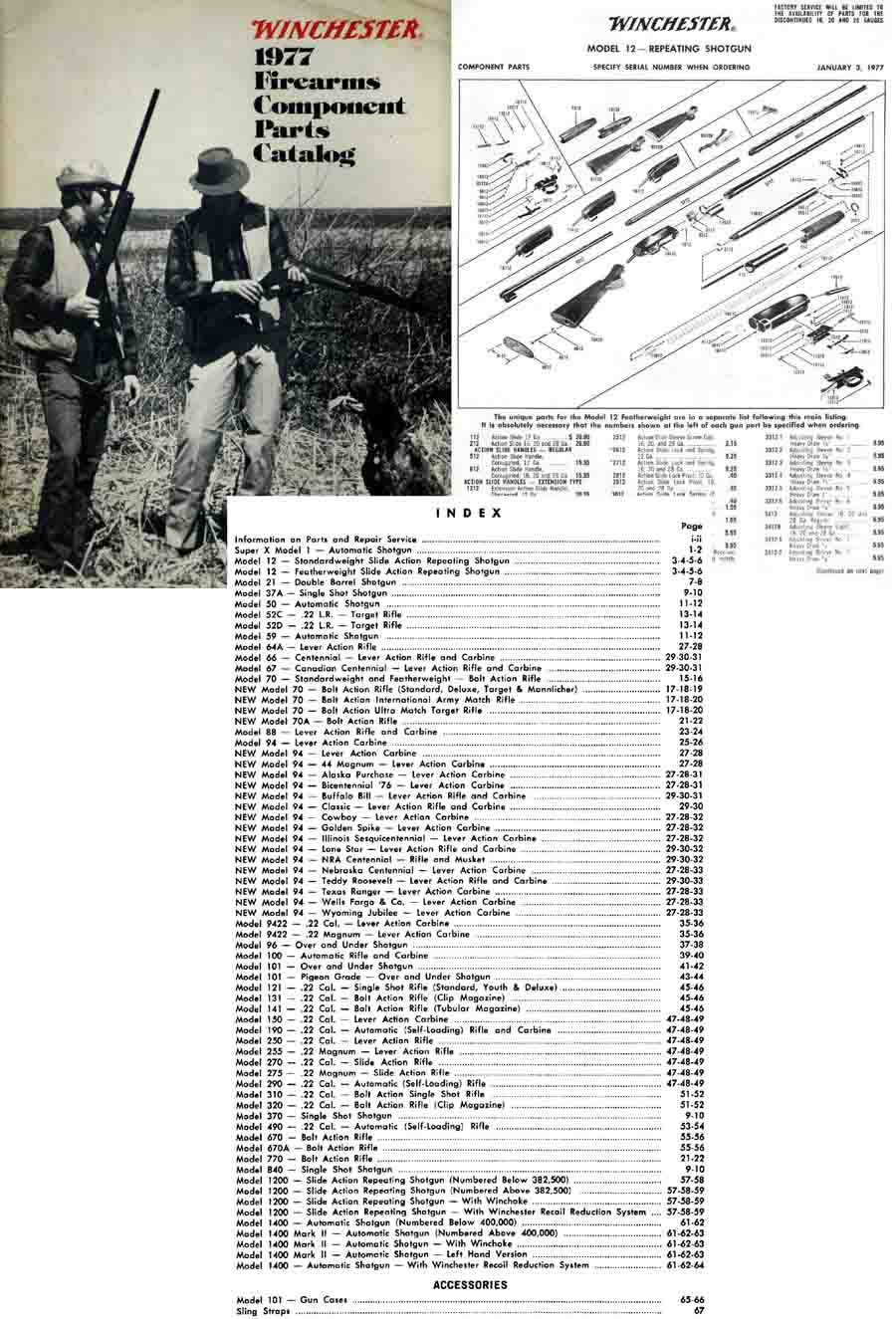 Winchester 1977 Component Parts Catalog - GB-img-0