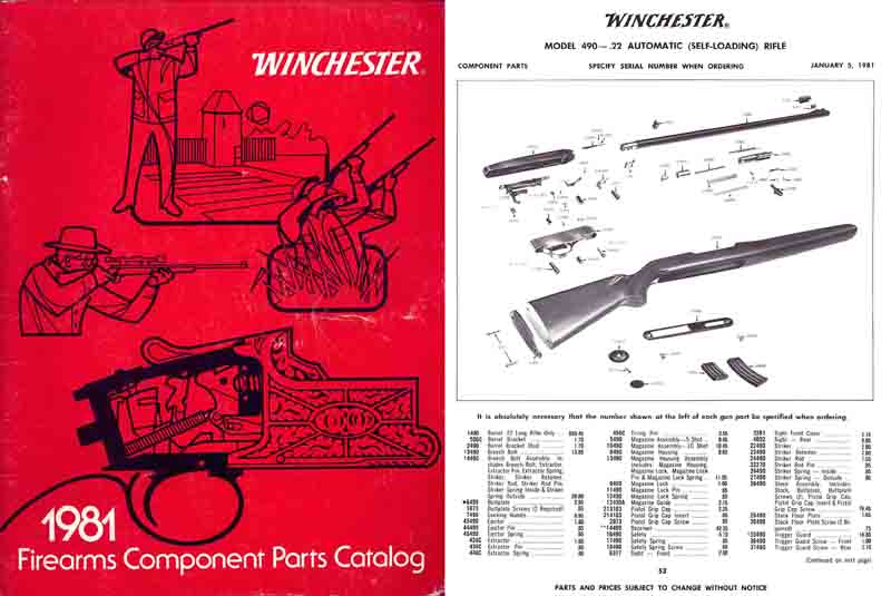 Winchester 1981 Component Parts Catalog - GB-img-0