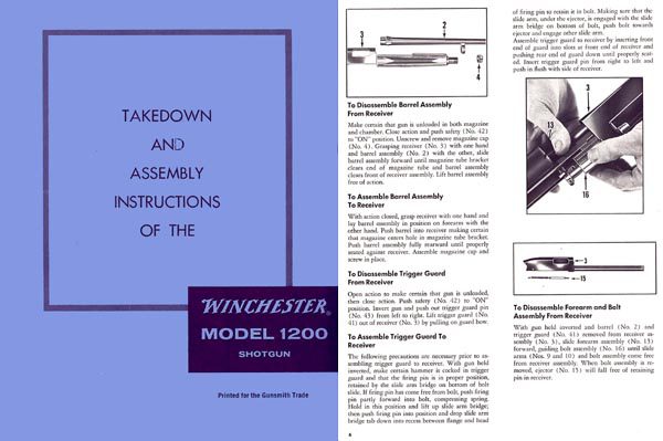 Winchester Model 1200, 1300, Sears 200 & Rangers Takedown- GB-img-0
