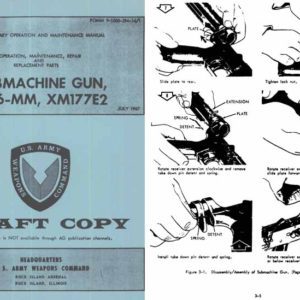XM177Ec 5.56mm SMG 1967 Draft Copy (US- Manual)