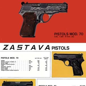 Zavodi Crvena Zastava 1972 Pistol Catalog