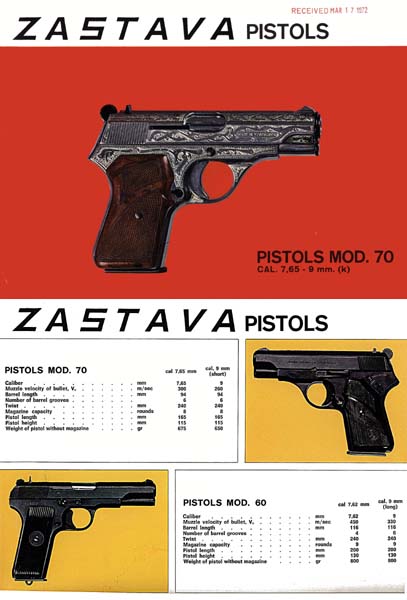 Zavodi Crvena Zastava 1972 Pistol Catalog - GB-img-0