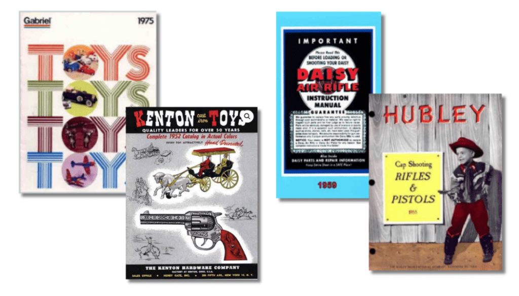 toy cap gun manuals and catalogs